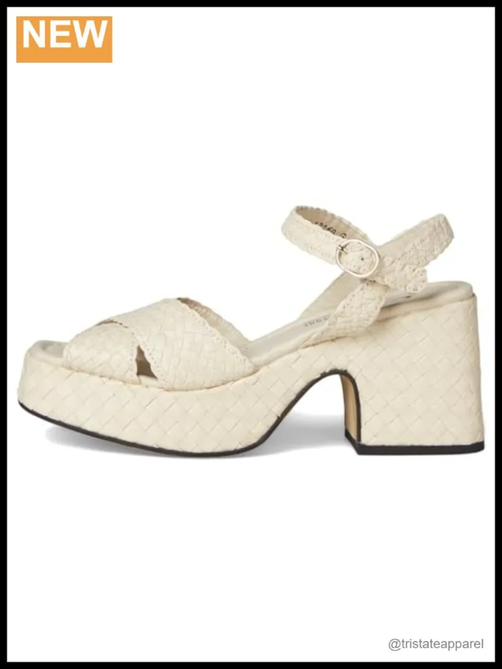 Hand-Woven Leather Platform Slingback Sandals Made in Spain